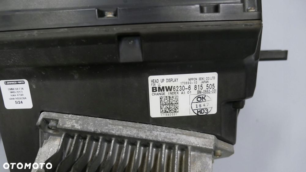 bmw x4 f26 wyświetlacz hud head up display 6815505 - 8