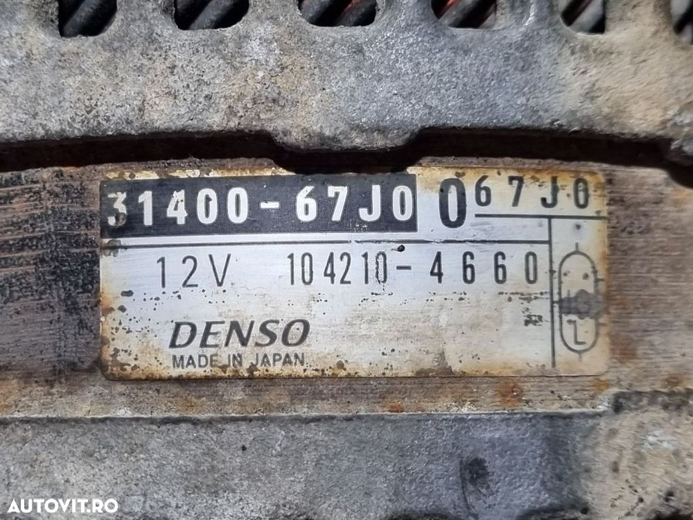 Alternator Suzuki Grand Vitara 1.9 DDIS 2006 - 2012 129CP 1870CC F9QB (1285) Diesel ... - 4