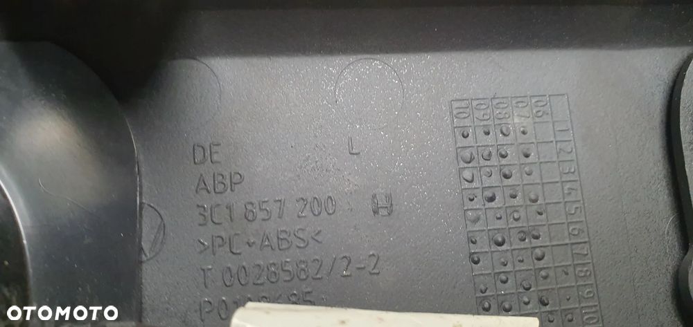 Osłona obudowa kolumny kierowniczej deski konsoli VW Passat B7 3C0858625A 3C1857200H 3AB857200 - 10