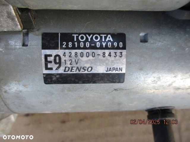toyota yaris iii 1.33 rozrusznik 28100-0y090 - 2
