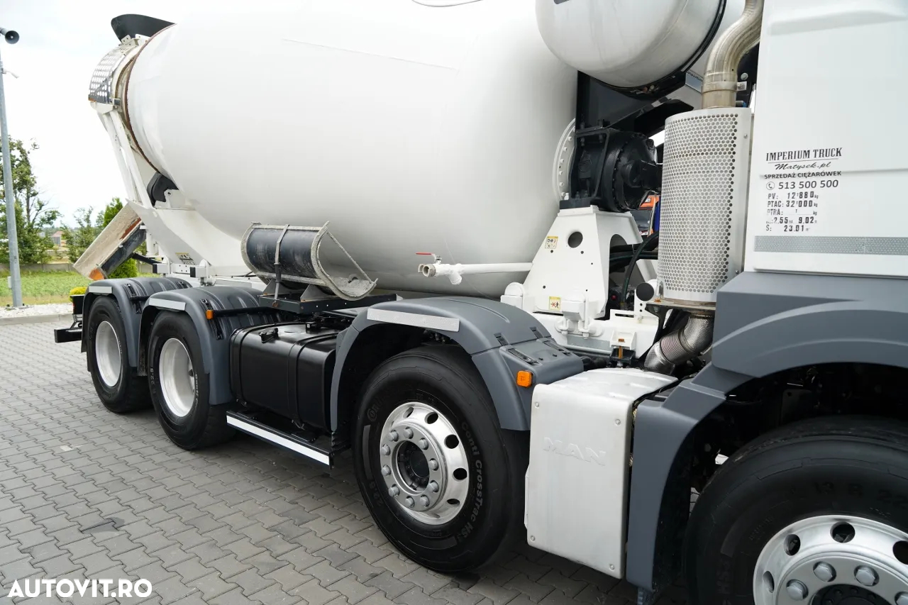 MAN TGS 32.470 / 8X4 / BETONIERĂ / 9 M3 / CIFA / JANTE DIN ALIAJ / EURO 6 / CONTRACT DE SERVICE POST-SERVICE - 13