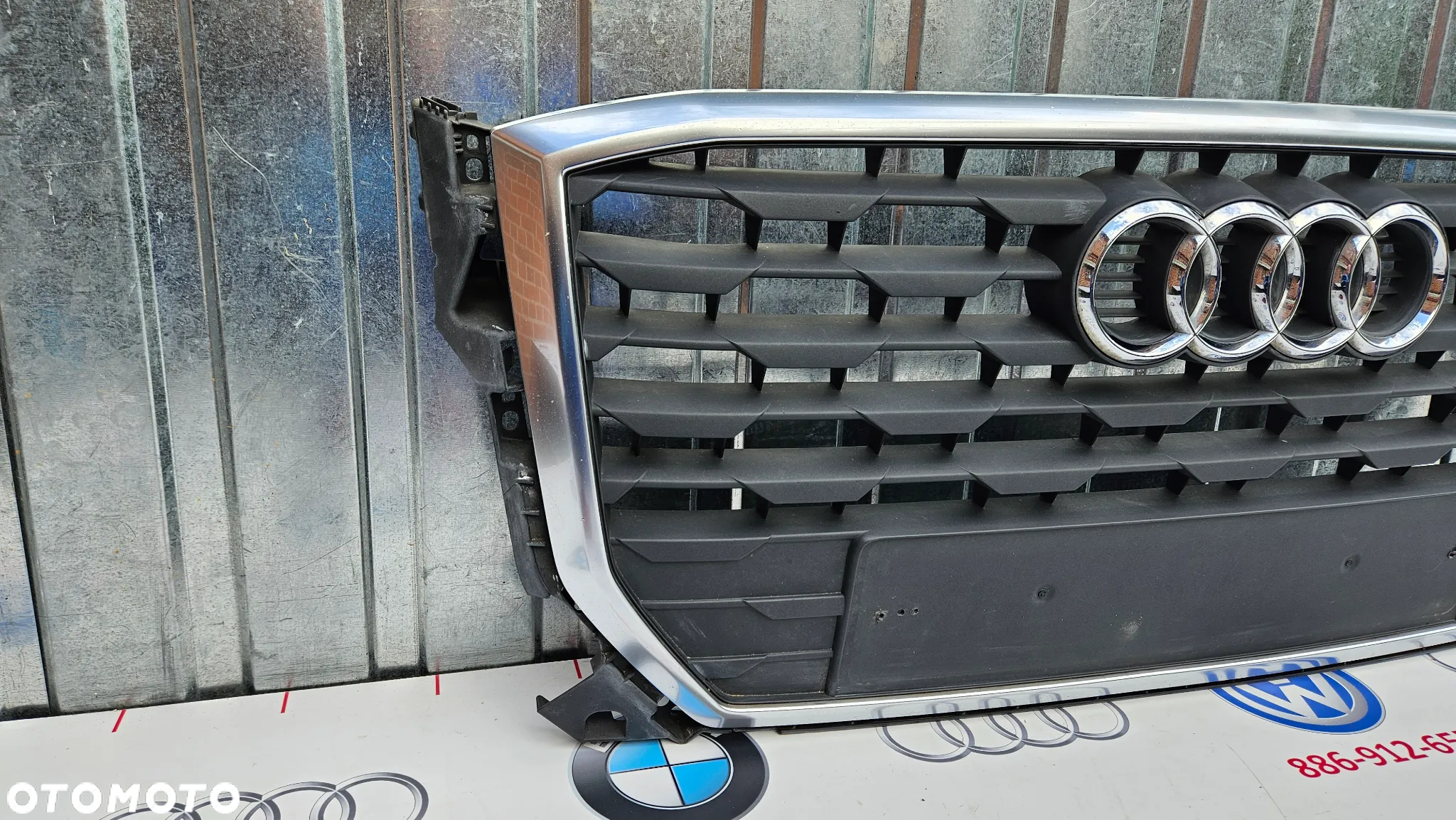 AUDI Q2 81A 2016-2019 Atrapa zderzaka przedniego Grill Kratka środkowa Atrapa chłodnicy 81A853651  ŁADNY - 4