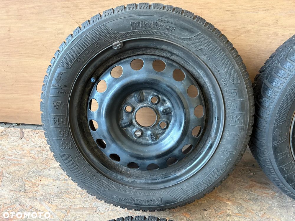 Felgi koła stalowe opony zimowe 4x100 4,5Jx14 ET39 155/65R14 - 4