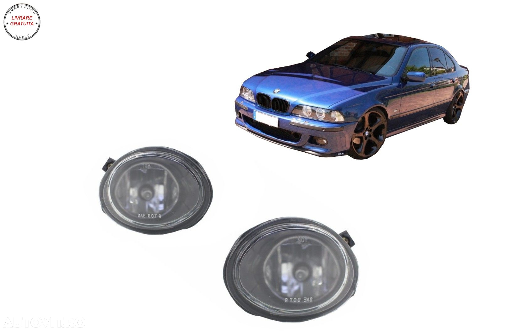 Proiectoare Lumini de Ceata BMW E46 (1998-2003) E39 (1996-2002) Versiunea Sport- livrare gratuita - 6