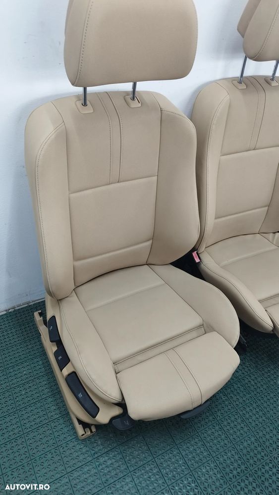Scaune sport piele bej BMW X3 E83 Facelift de pe masina de Europa( fara incalzire) - 2