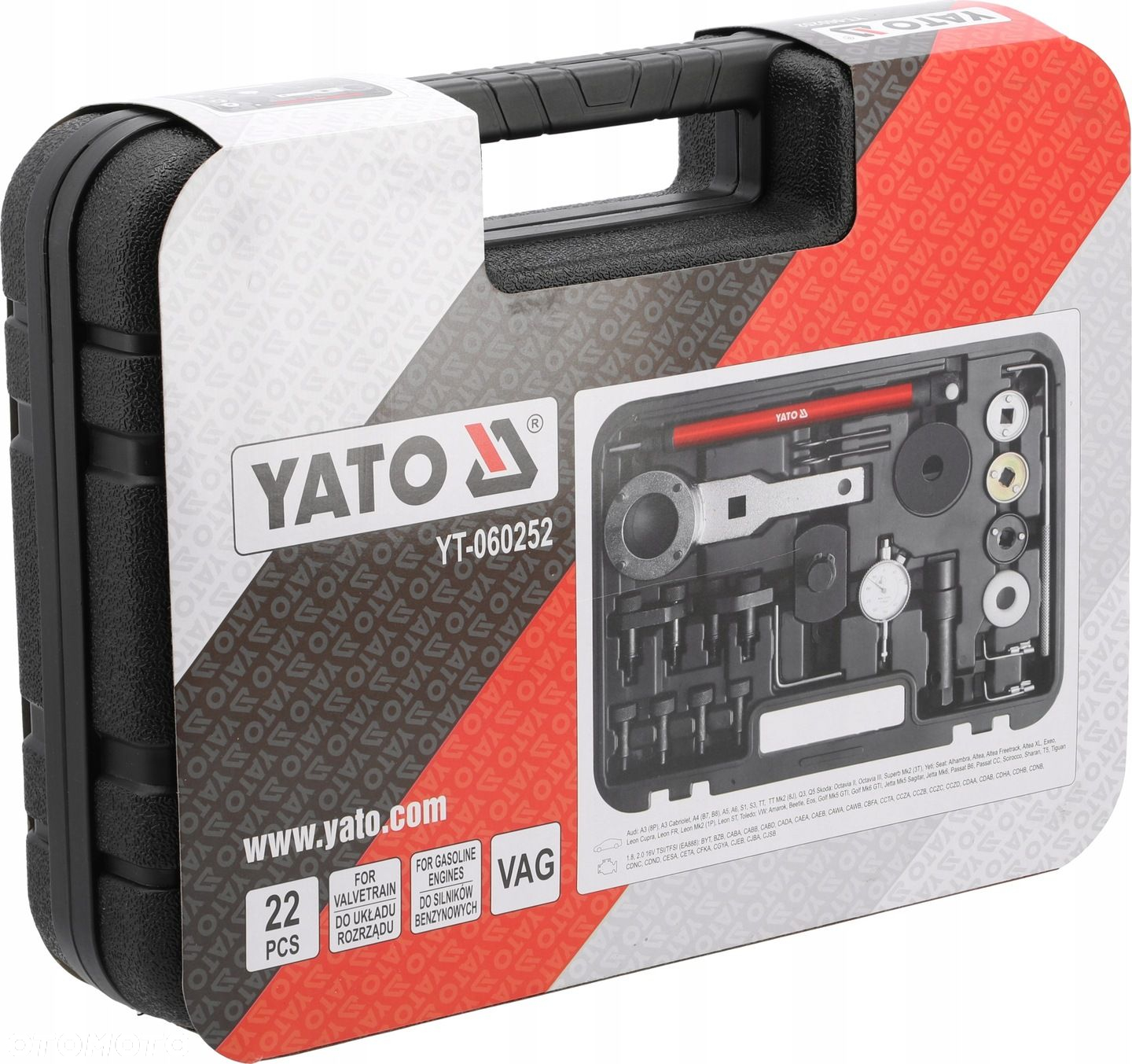 YATO ZESTAW BLOKAD ROZRZĄDU VAG TSI/ TFSI 20 ELEMENTÓW WALIZKA YT-060252 - 5