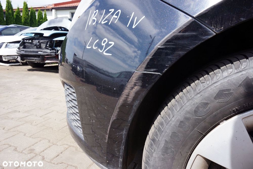 MASKA ZDERZAK BŁOTNIKI LAMPY IBIZA IV 6J LC9Z  SEAT 2008-2012 CZARNY PRZÓD KOMPLETNY - 14