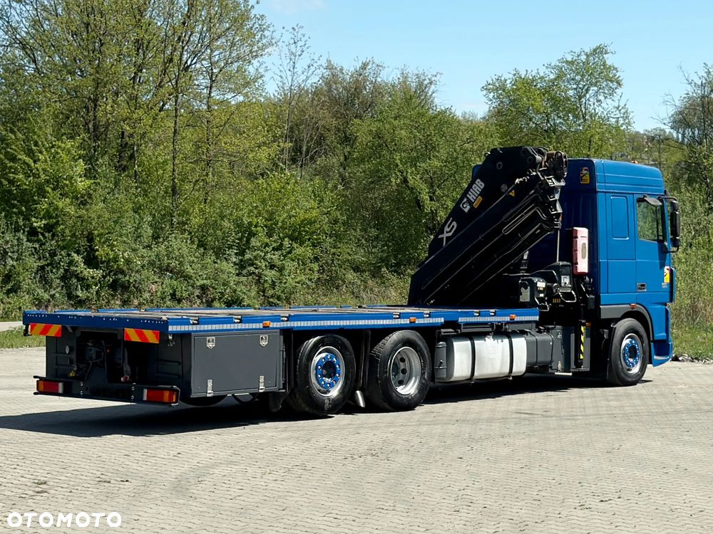 DAF XF 95.480 PLATFORMA 6,80 m + HIAB 422 E - 7 HIDUO + PILOT * STAN BDB - 7