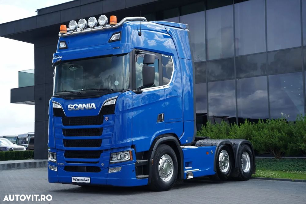 Scania S 580 / V8 / 6x2 / PUSHER / RETARDER / I-PARK COOL / FULL AIRMATIC / JANTE ALIAJ / EURO 6 / - 6