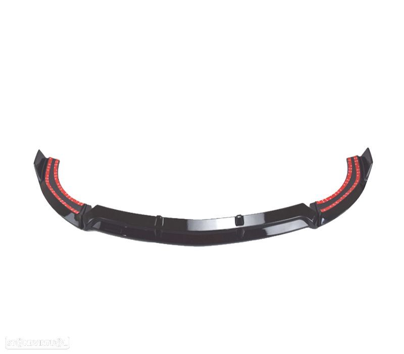 SPOILER FRONTAL MERCEDES CLASE E W213 16-20 LOOK SPORT PRETO BRILHANTE - 3