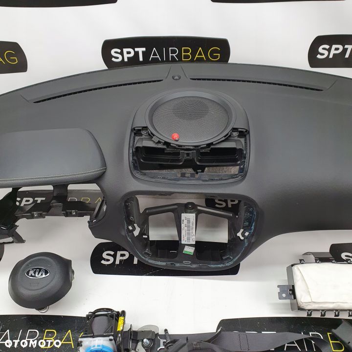 KIA SOUL II 2 DESKA ROZDZIELCZA KONSOLA KOKPIT PULPIT PODUSZKI AIRBAG AIR BAG PASY KIT SET - 3