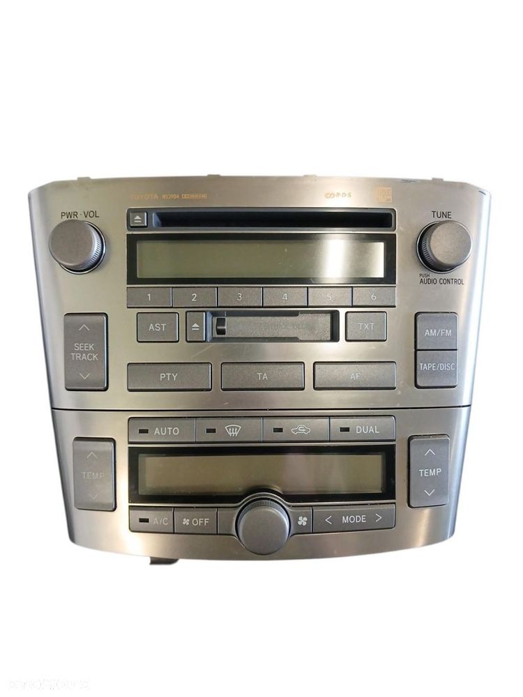 RADIO CD KASETA PANEL STEROWANIA KLIMATYZACJĄ TOYOTA AVENSIS T25 86120-05081 AVENSIS T25 - 1