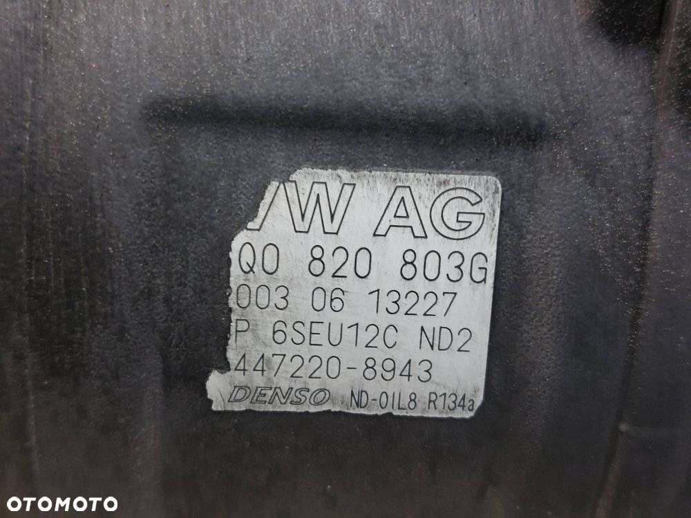 SPRĘŻARKA KOMPRESOR KLIMATYZACJI VOLKSWAGEN POLO IV 1.2 12V 6Q0820803G - 2
