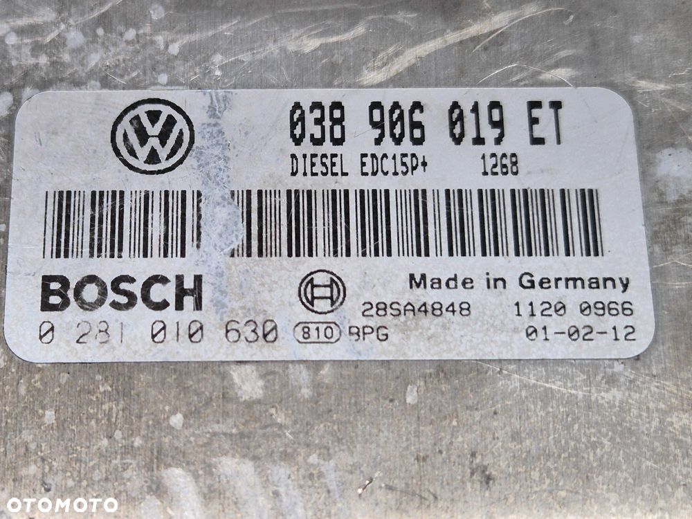 vw sharan mkI lift alhambra galaxy 1.9 tdi komputer sterownik silnika - 5