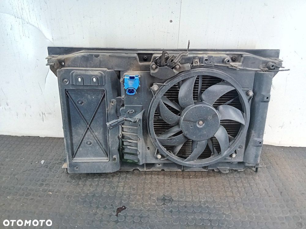 ZESTAW CHŁODNIC WODA KLIMA WENTYLATOR PEUGEOT 308 I 9650316080 1.4 VTI - 4