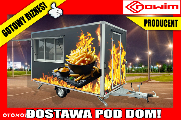 Nowim Przyczepa gastronomiczna handlowa fastfood gotowy biznes mobilny