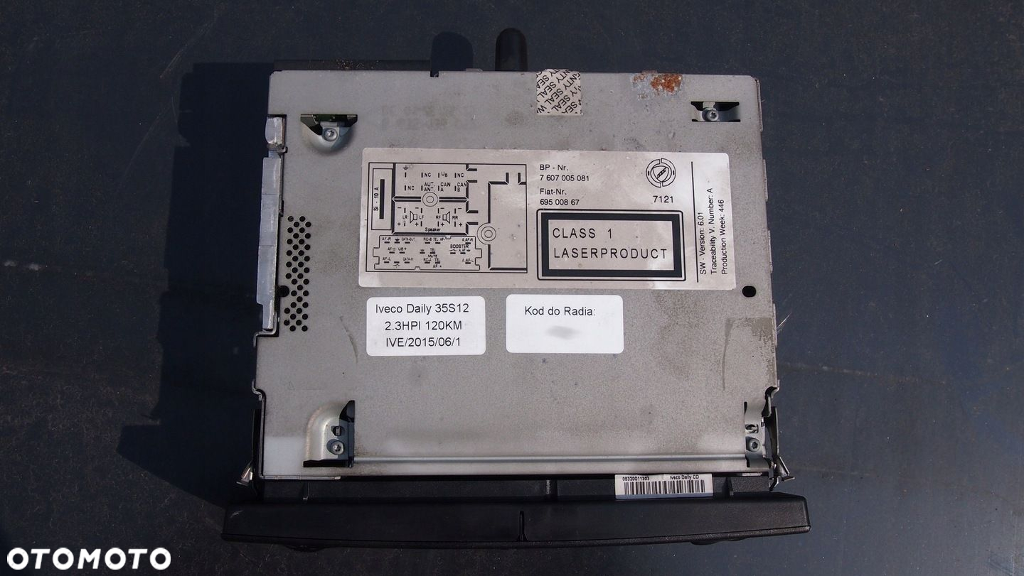 Radio CD Iveco Ducato 06-11 Blaupunkt Kod Oryg. - 6