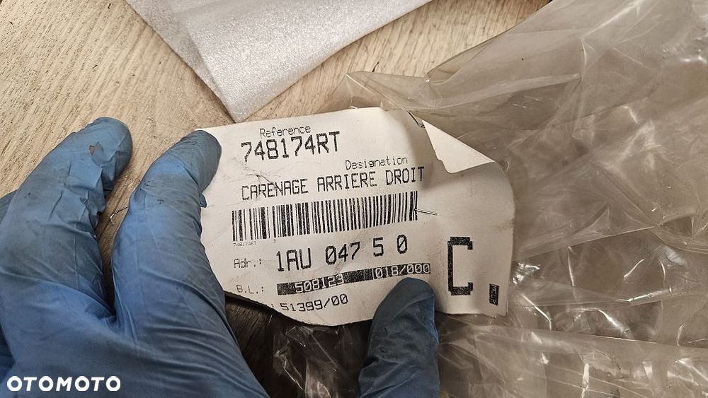 Prawa Tylna Owiewka Zadupek Peugeot Jet Force  1174817400 - 9