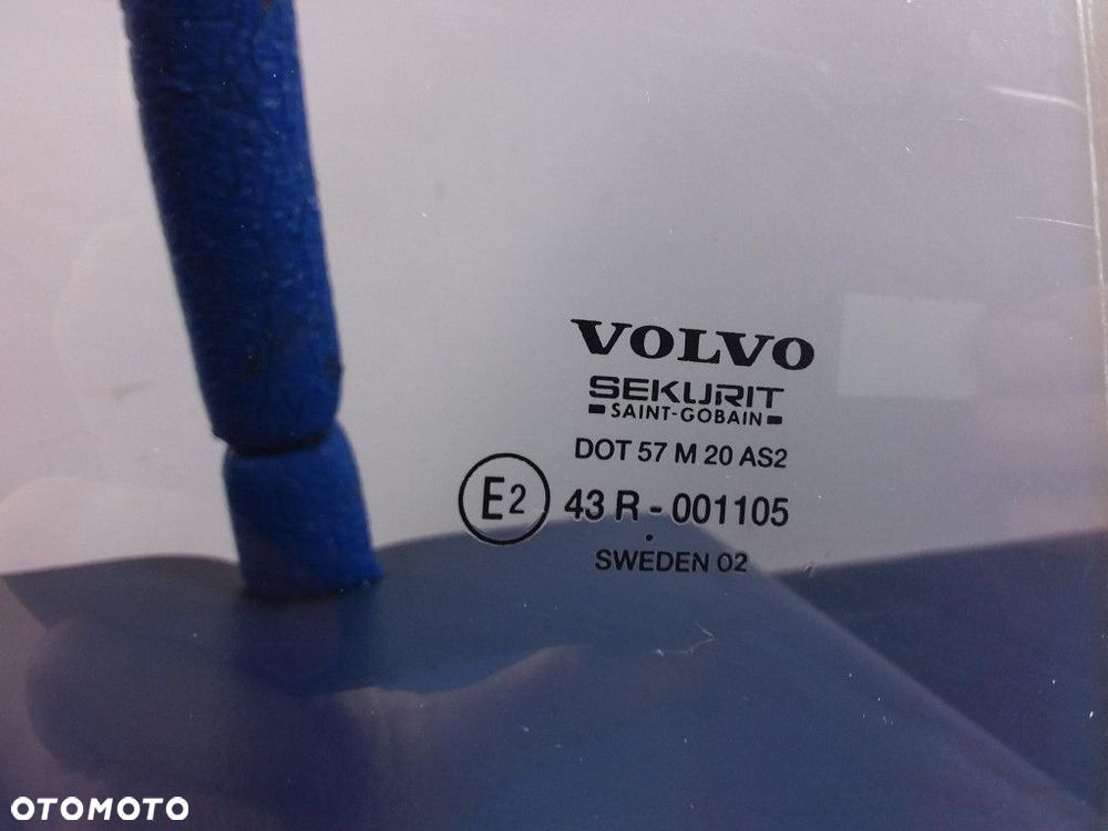 VOLVO S60 I SZYBA DRZWI TYŁ PRAWA TYLNA 02 - 2