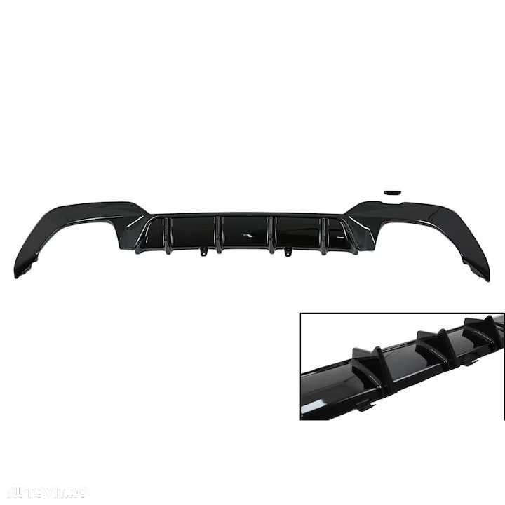 Difuzor Bara Spate M BMW G20 G21 model 340, 340i M look, Negru Lucios - 1