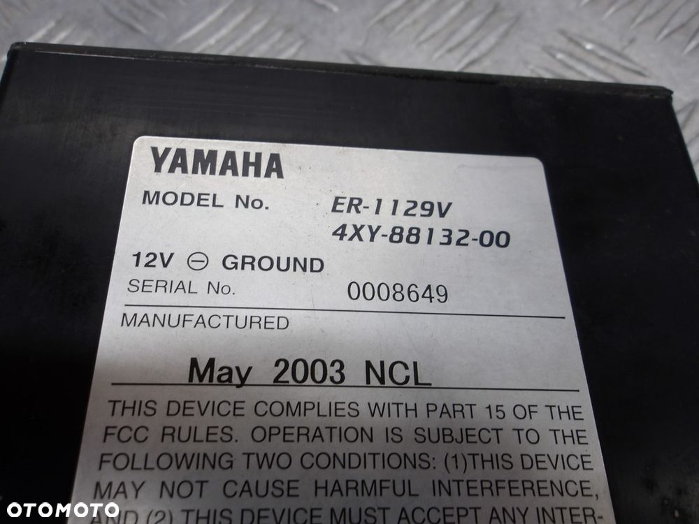 Radio moduł radia Amp Power YAMAHA XVZ 1300 ROYAL STAR VENTURE 99-13r   PN. 4XY-88132-01 - 3