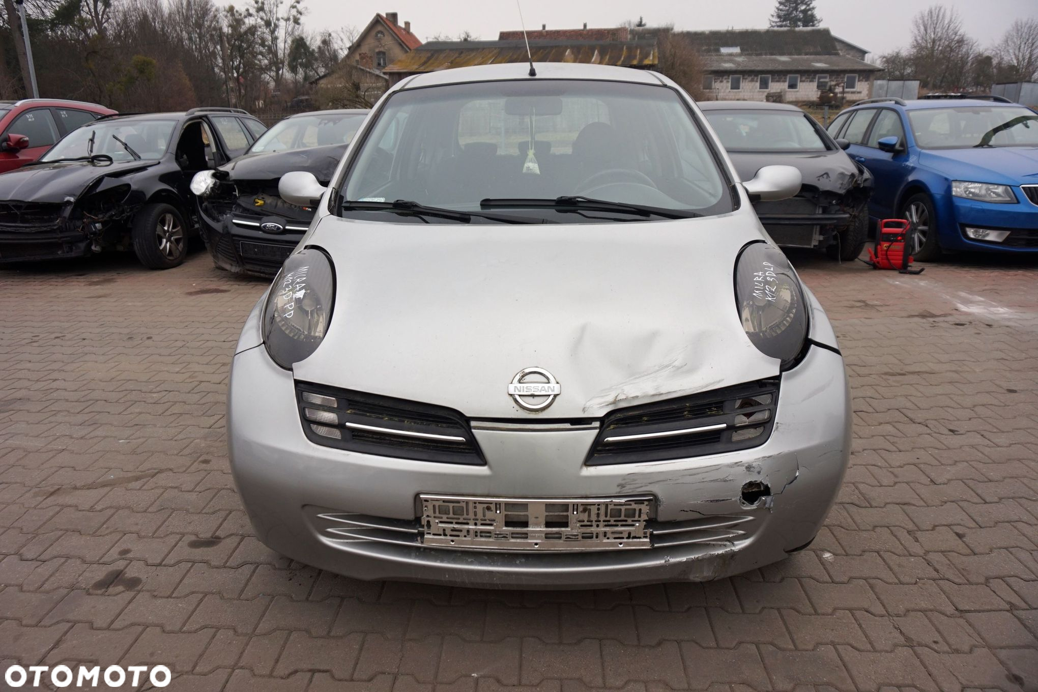 NISSAN MICRA K12 3D HB 2005 KY0 1.2 12V CR12DE 65KM SREBRNY na części - 8