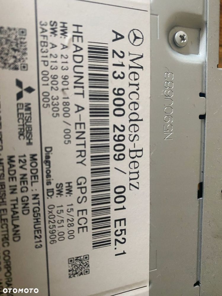 MERCEDES 213 radio nawigacja A 2139002909 - 3