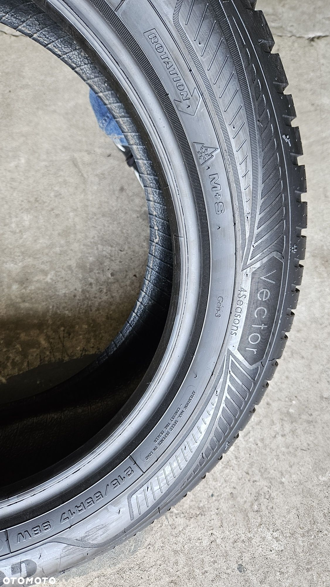 opony używane 215/55R17 Goodyear vector 4season Gen-3 - 6