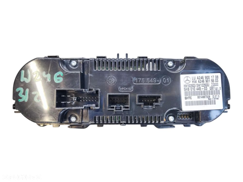 MERCEDES B KLASA W246 PANEL KLIMATYZACJI A2469001708 HMCAR #312 - 10