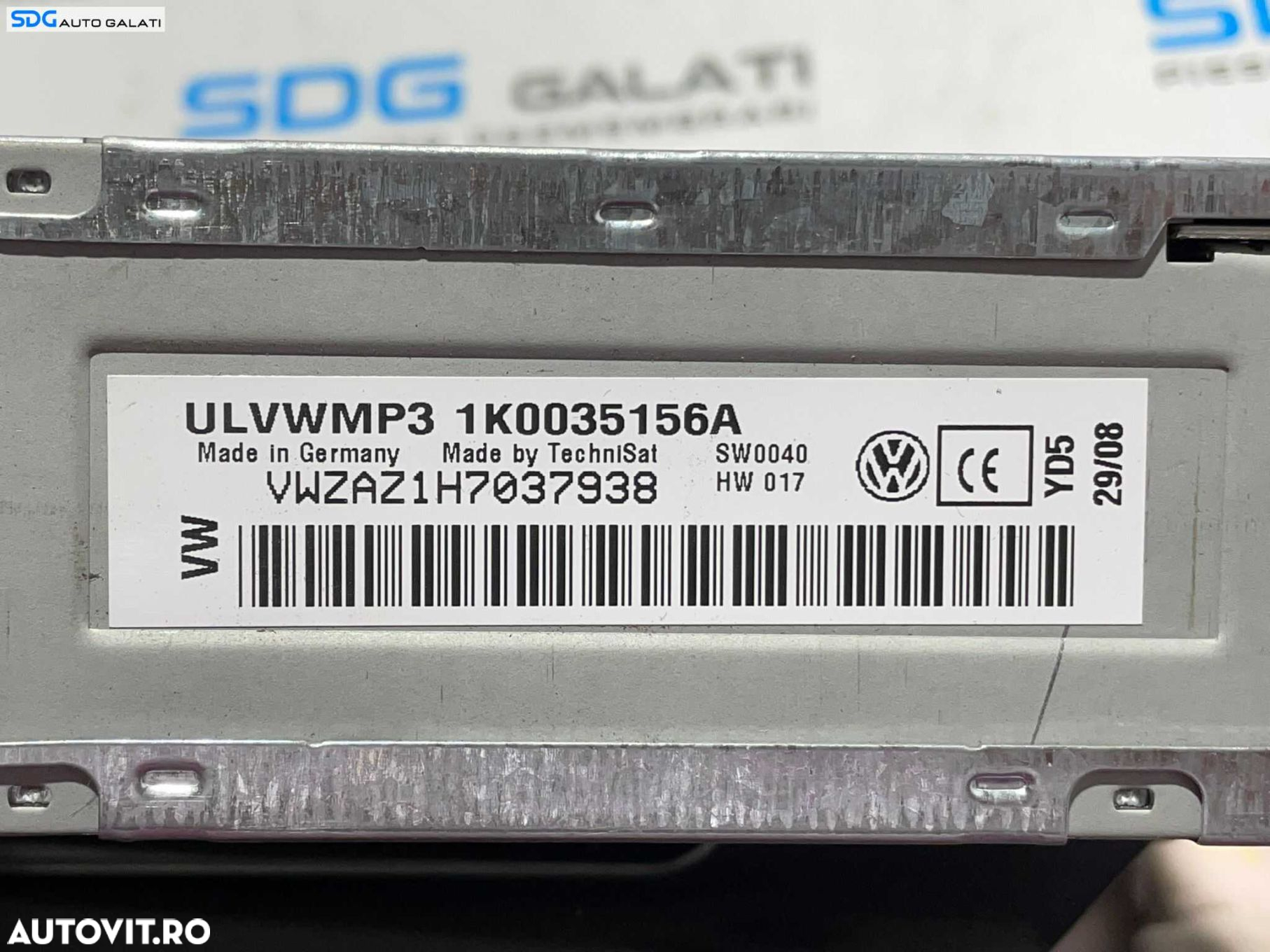 Unitate Radio CD Player U L V W MP3 Volkswagen Jetta 4 MK4 2012 - 2018 Cod 5K0035156A 5K0035156B [L3103] - 4