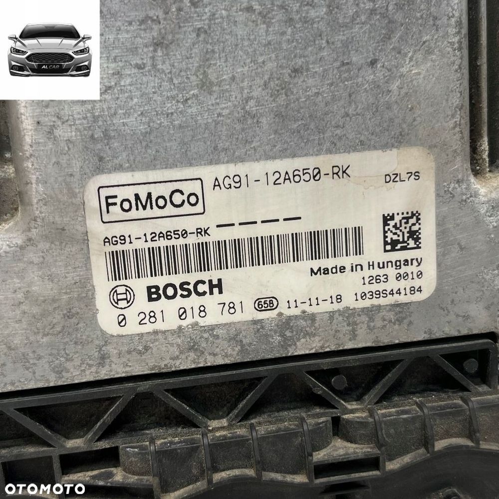 STEROWNIK SILNIKA 2.2 TDCI EURO 5 MONDEO MK4, S-MAX MK1 AG91-12A650-RK - 2