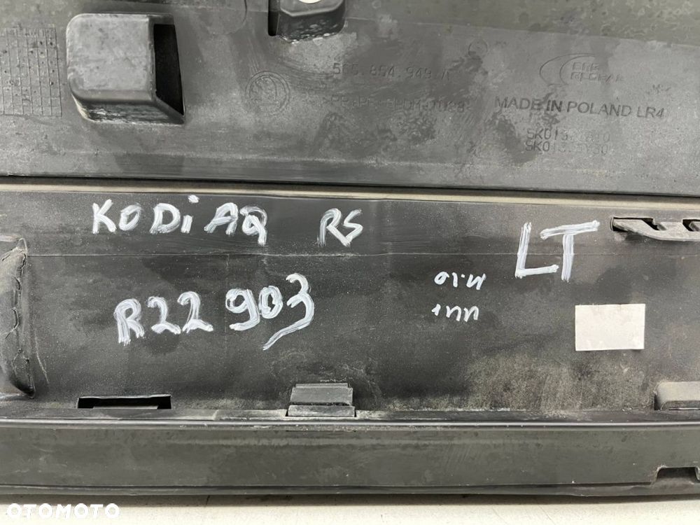 Listwa Skoda Kodiaq I 16-24r. RS SportLine LEWA tylna nakładka drzwi dolna kolor LF7A lewy tył - 11