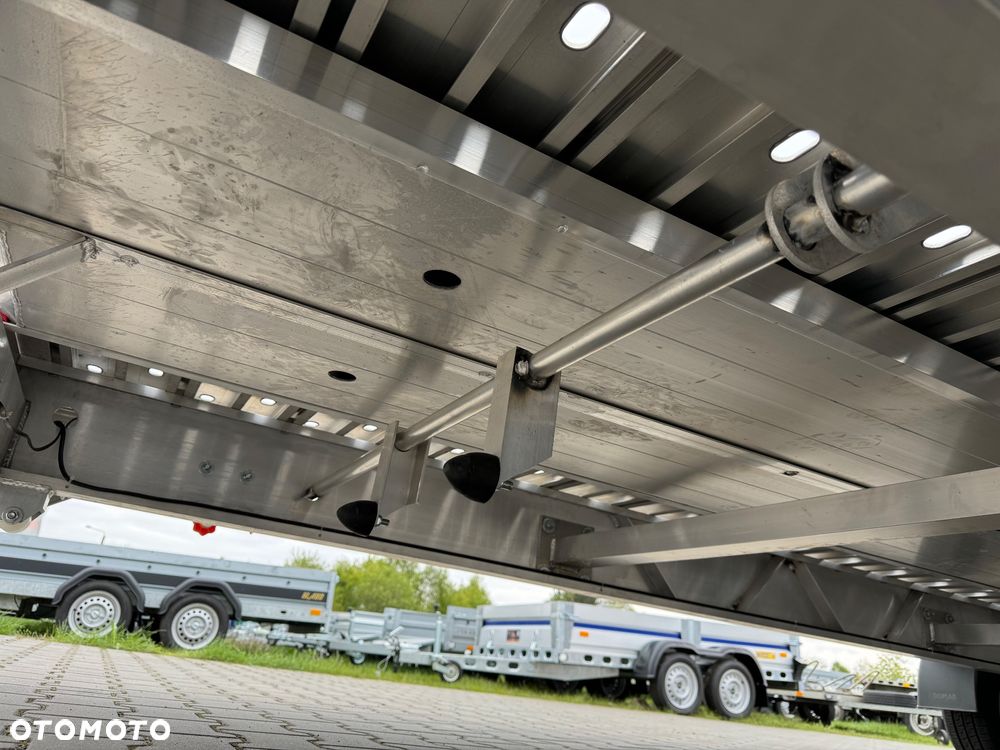 Gromex laweta aluminiowa | 850x210cm | DMC 3500kg | platforma na 2 auta | 3 osie AL-KO | OŚWIETLENIE LED - 32