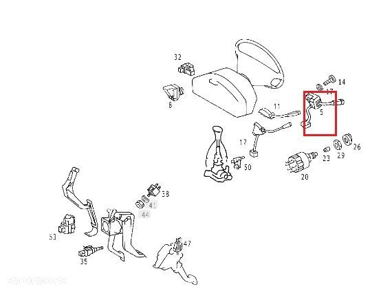 MERCEDES W202 W210 CLK Manetka kierunkowskazu ORYGINAL - 2