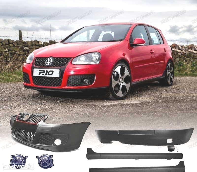 KIT CARROÇARIA VOLKSWAGEN VW GOLF V 5 LOOK GTI + FARÓIS DE NEVOEIRO - 1