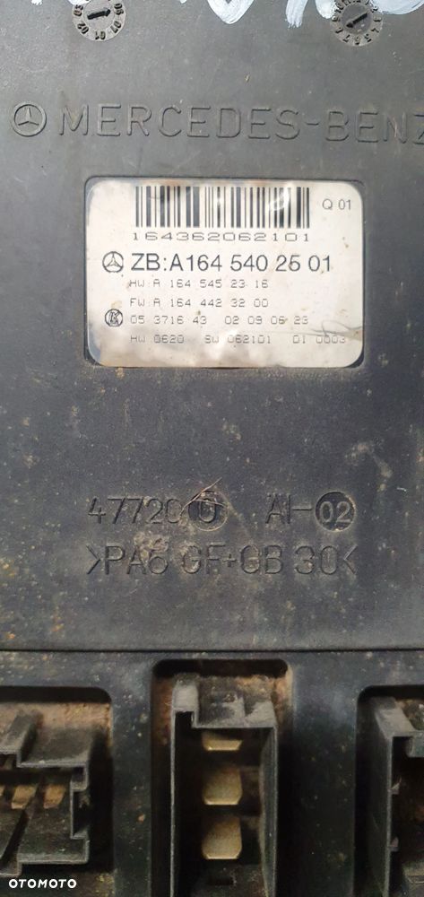 Moduł sterownik SAM Mercedes ML W164 A1645402501 A1645452316 A1644423200 - 6