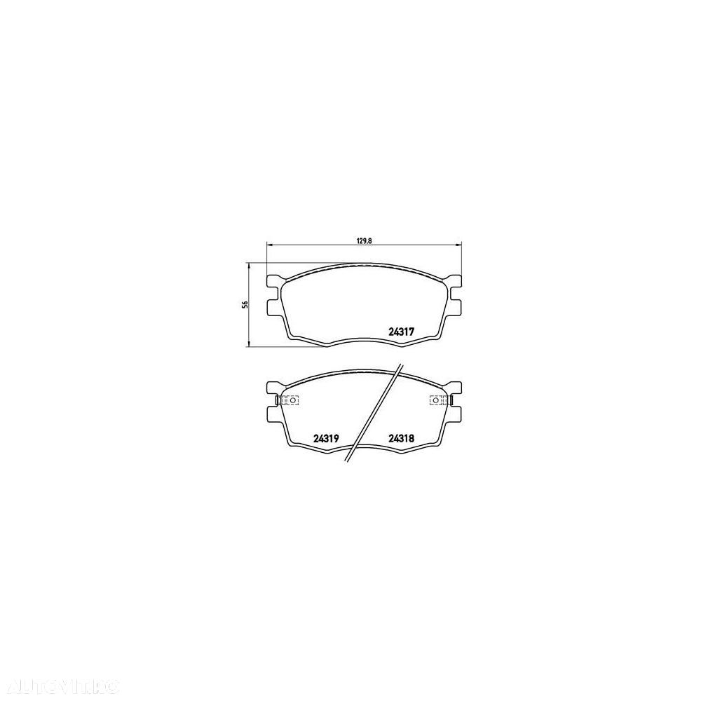 Placute frana fata Hyundai Accent 3 (Mc), 11.2005-12.2010, marca SRLine S70-0465 - 1