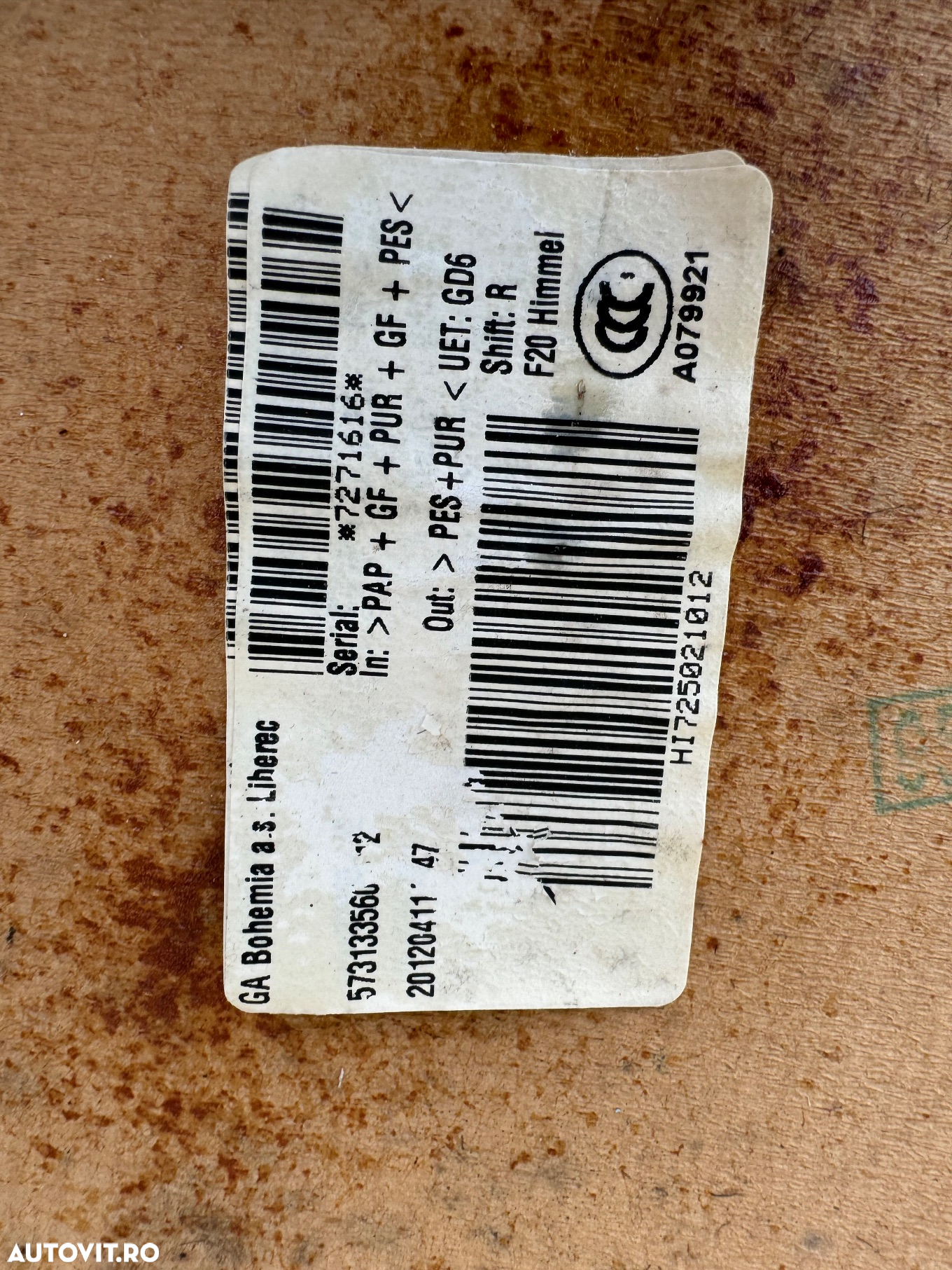 Plafon textil cu trapa bmw seria 1 f20 - 2