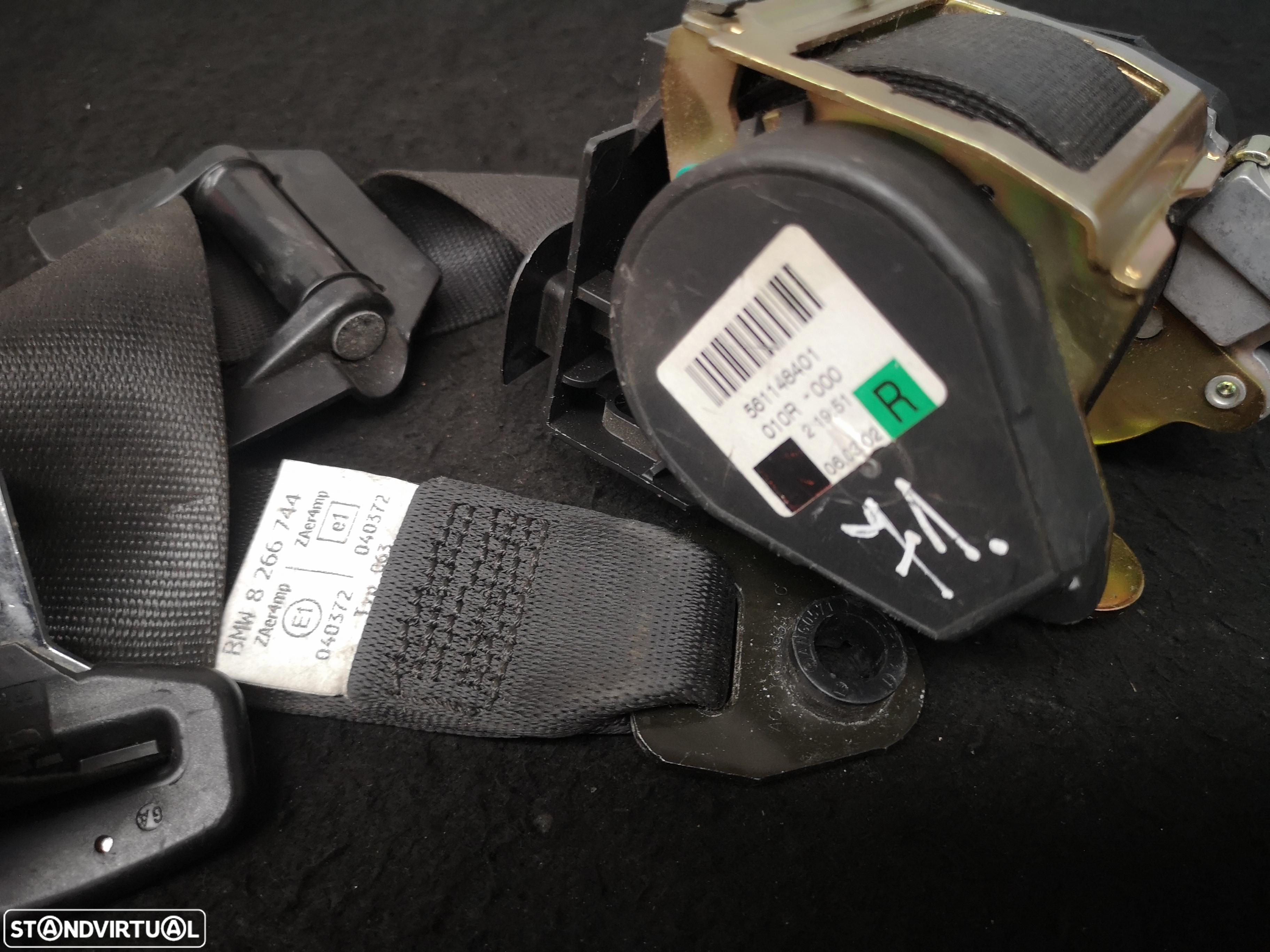 Cinto de Segurança frente direita  BMW7 E65 E66 2002-2008 (2x no estoque) - 2