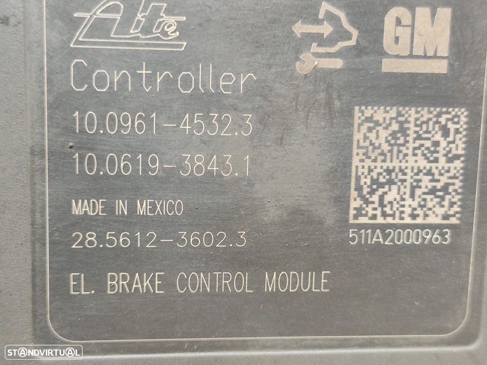 ABS Modulo Bloco Hidraulico GM Opel Astra J Zafira C 13379599 - 9