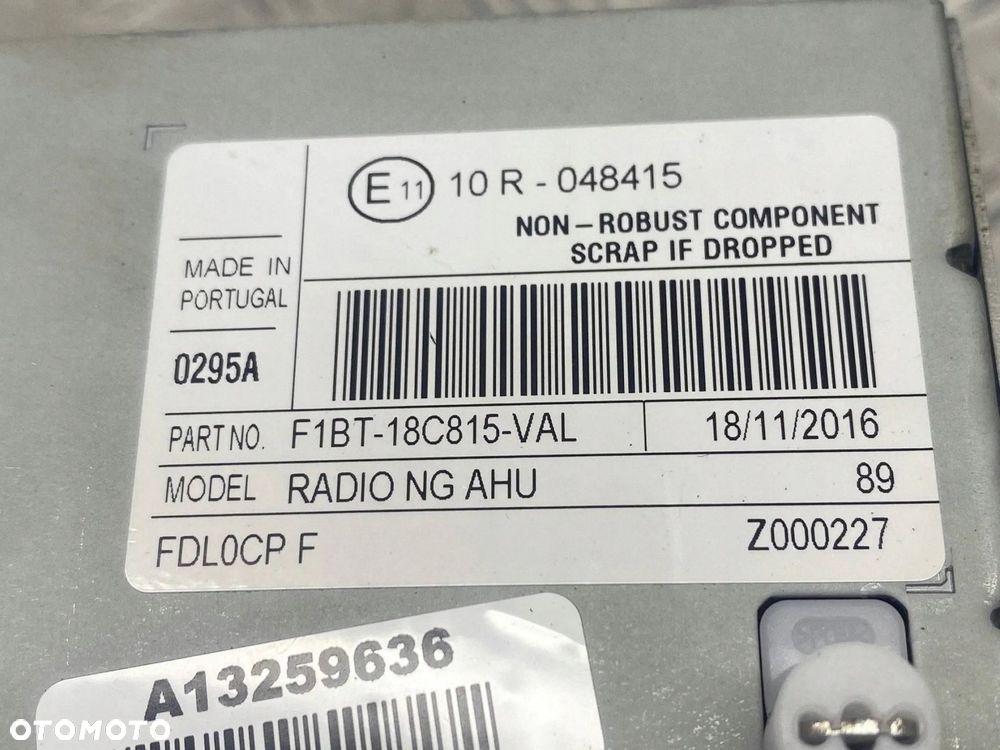 RADIO ODTWARZACZ CD FORD FOCUS MK3 C-MAX KUGA F1BT-18C815-VAL - 6