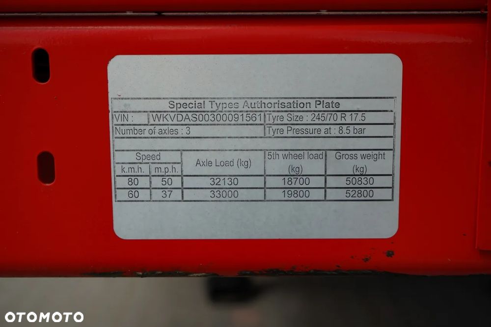 Kassbohrer NACZEPA LAWETA NISKOPODWOZIE / NAJAZDY HYDRAULICZNE  / POSZERZANA/ 3 OSIOWA / OŚ PODNOSZONA / SKRĘTNA - 32