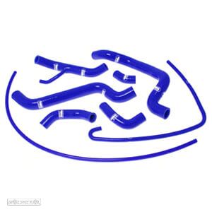 kit tubos radiador samco ducati 1098 / 1198 / 848 azul - 1