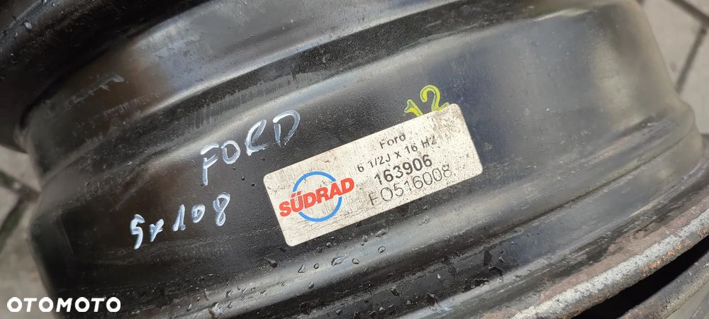 FELGI STALOWE 5x108 6,5x16 CALI ET50 FORD VOLVO 4 SZTUKI KOMPLET - 9