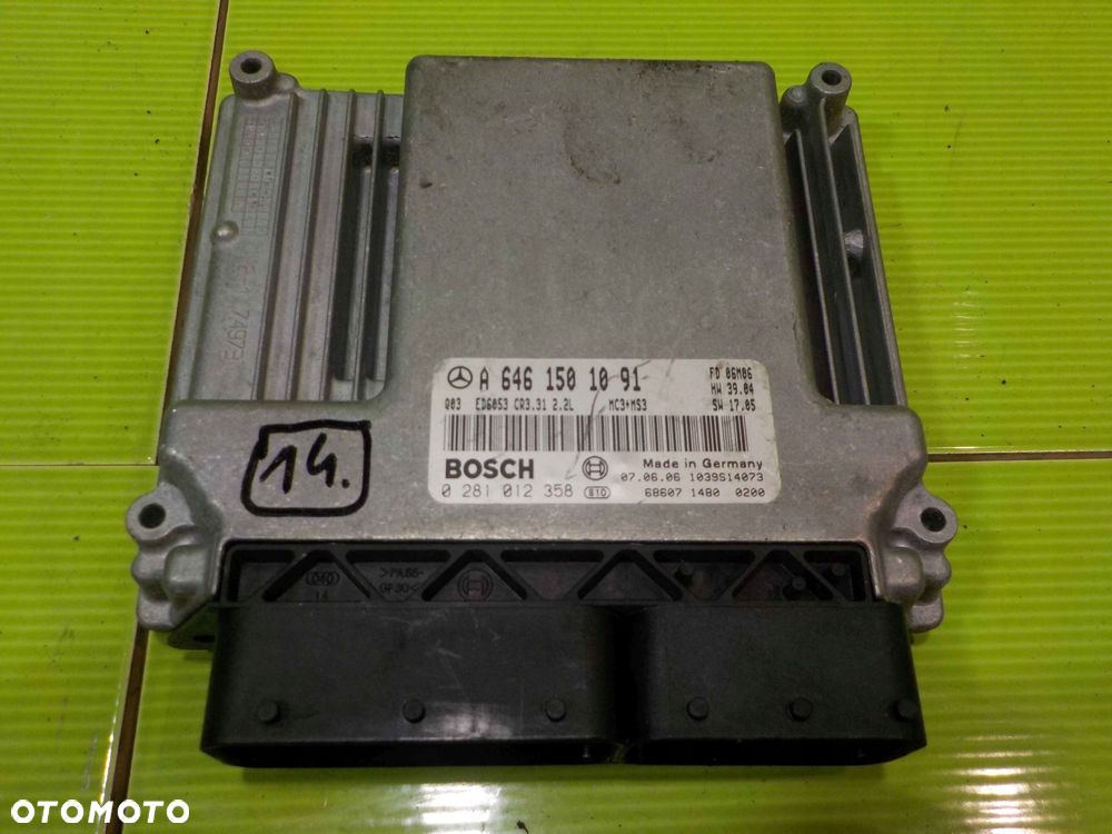 MERCEDES VITO W639 II 2.2 CDI 06r sterownik komputer silnika A6461501091 - 1