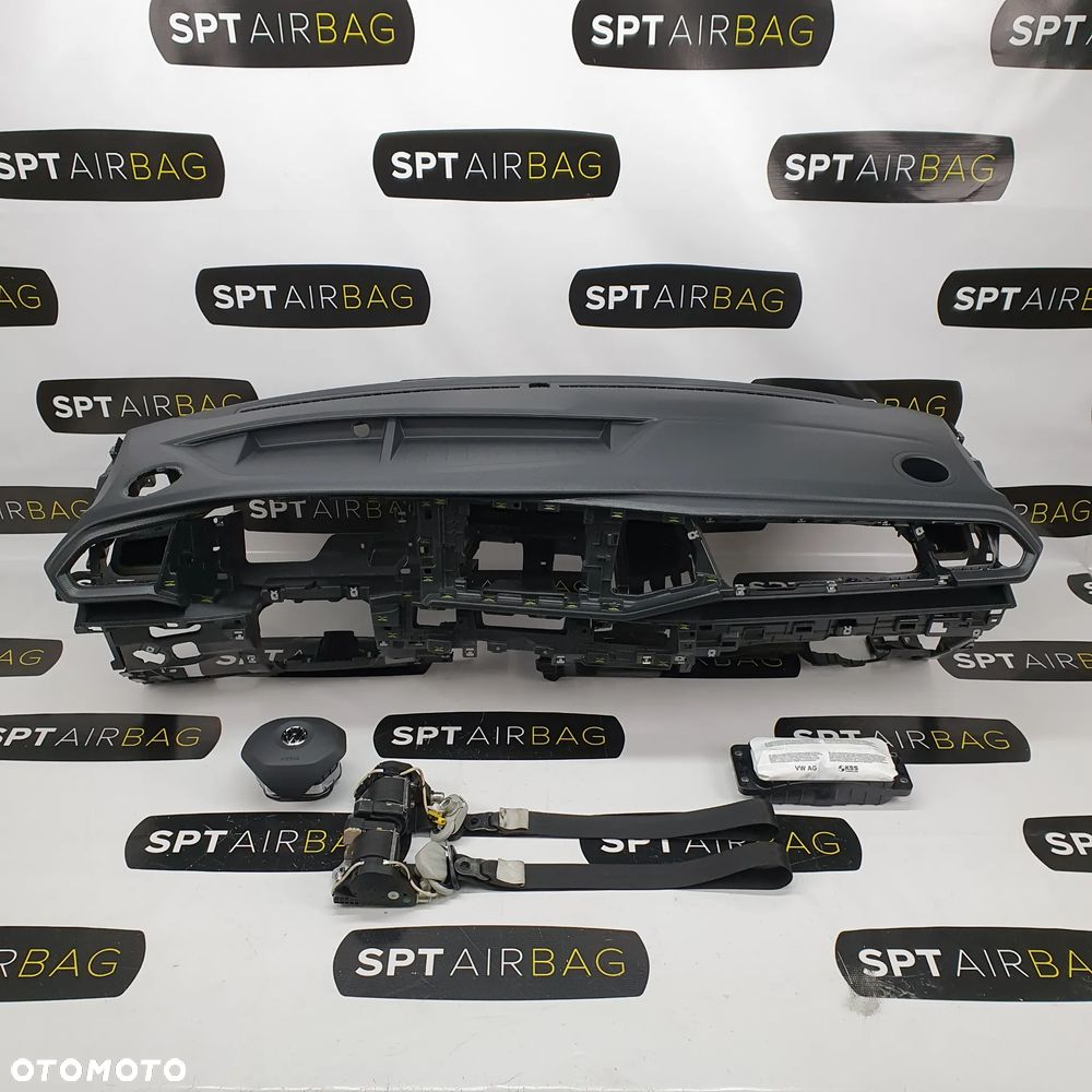 VW T6.1 DESKA ROZDZIELCZA KONSOLA KOKPIT PULPIT PODUSZKI AIRBAG AIR BAG PASY KIT SET - 1