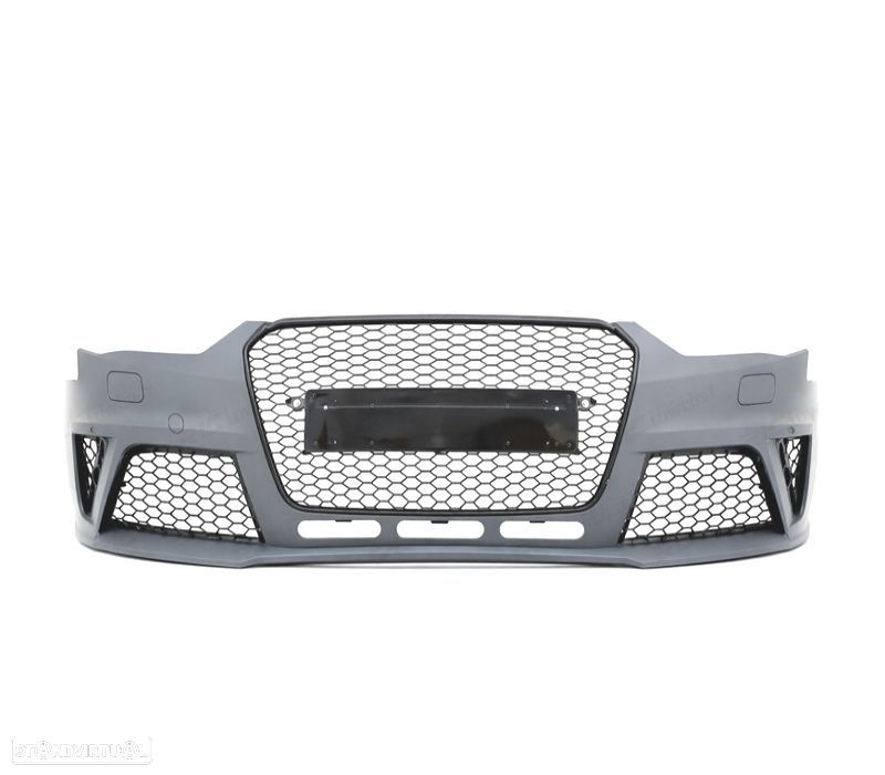 PARA-CHOQUES FRONTAL AUDI A4 B8 11-15 LOOK RS GRELHA PRETA PDC SRA - 2