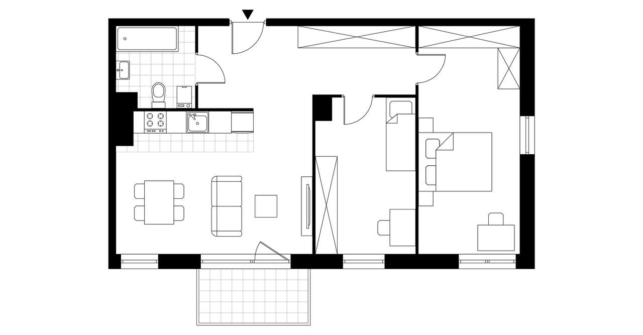 3-pokojowe mieszkanie 63m2 + balkon Bezpośrednio - Pełny obrazek: 4/14