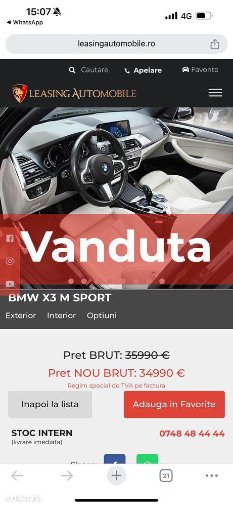 BMW X3 xDrive20d AT M Sport - 24