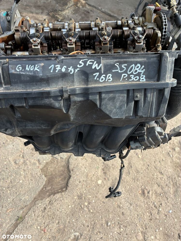 PEUGEOT 1.6B 5FW  PRZEBIEG SILNIK 176TYŚ PRZEBIEGU USZKODZONA GŁOWICA - 2